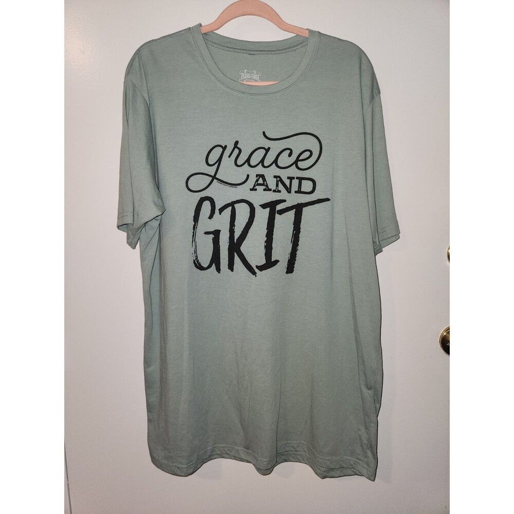 Texas True Threads Womens Sz 2XL Grace & Grit Graphic Short Sleeve T-Shirt Tunic